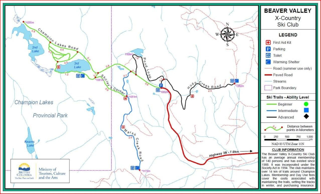 Beaver Valley Champion Lakes Cross Country Trails Kootenay Experience